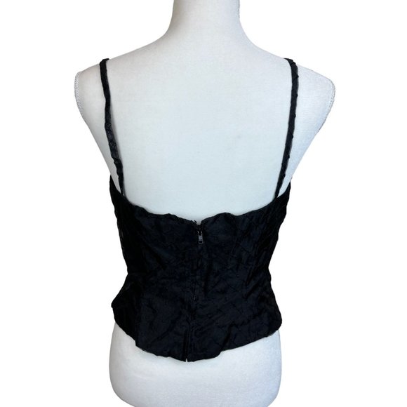 ZOLA Evening corset/bustier, size 6, diamond pattern, lined, zipper, quilted - Picture 4 of 7